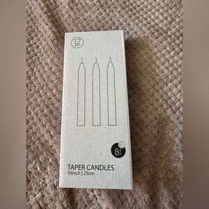 White taper candles